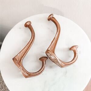 Anthropologie Copper Wall Hooks Curtain Tie Backs